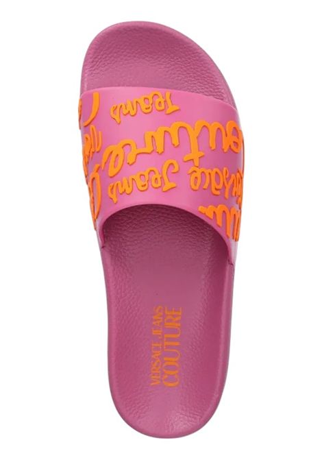 Shelly slides with logo VERSACE JEANS COUTURE | slippers | 78VA3SQ1 71352R53